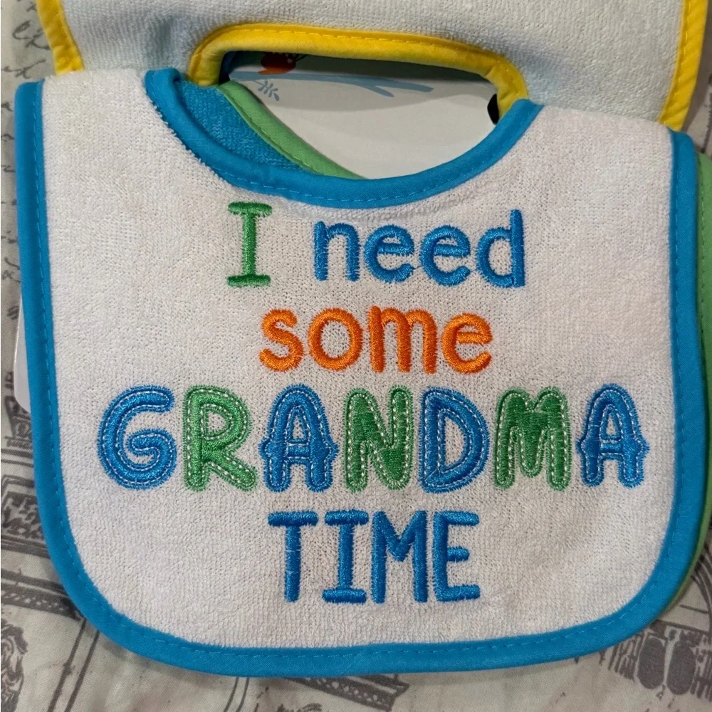 Parent’s Choice 4 Infant Grandma Grampa Bibs